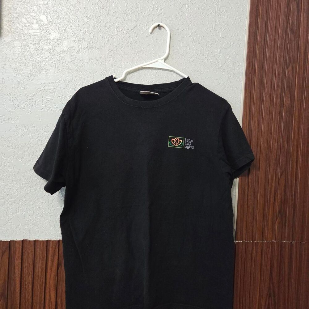 Lotus Men's Black T-shirt